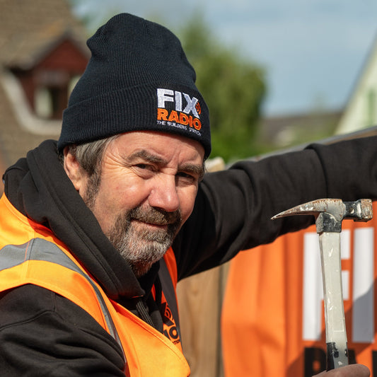 Fix Radio Ribbed Knit Beanie