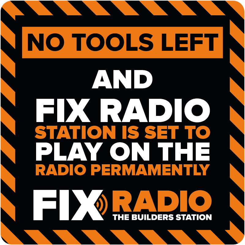 Fix Radio Van Theft Awarness Van Sticker - Fix Radio