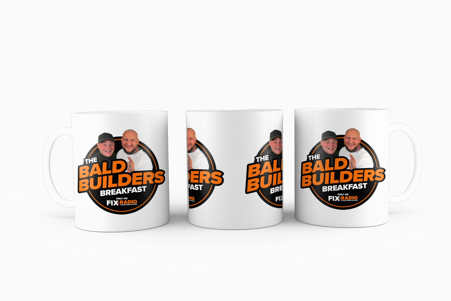 Fix Radio The Bald Builders Breakfast Mug - Fix Radio